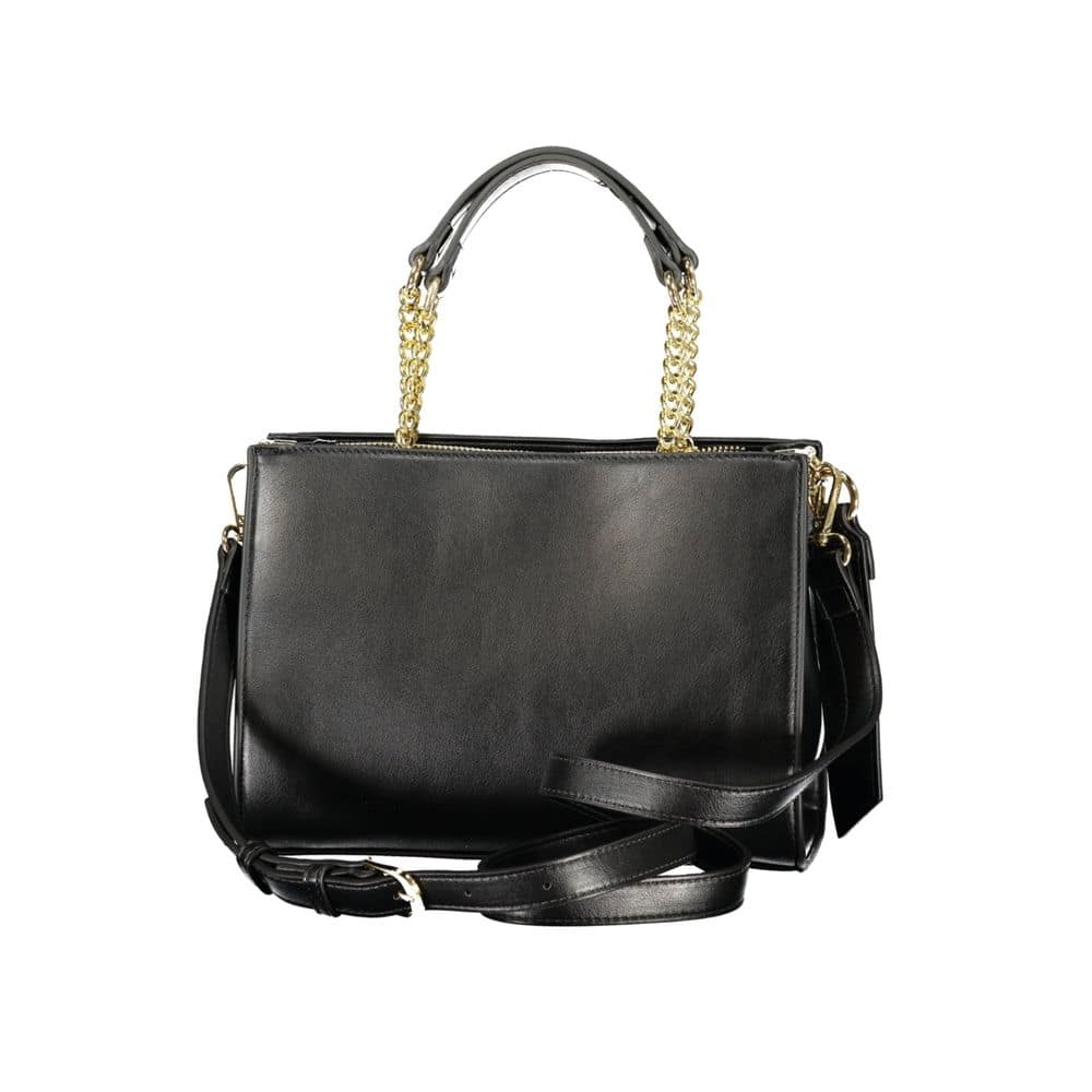 Mario Valentino Black Polyurethane Women's Handbag - Image 2