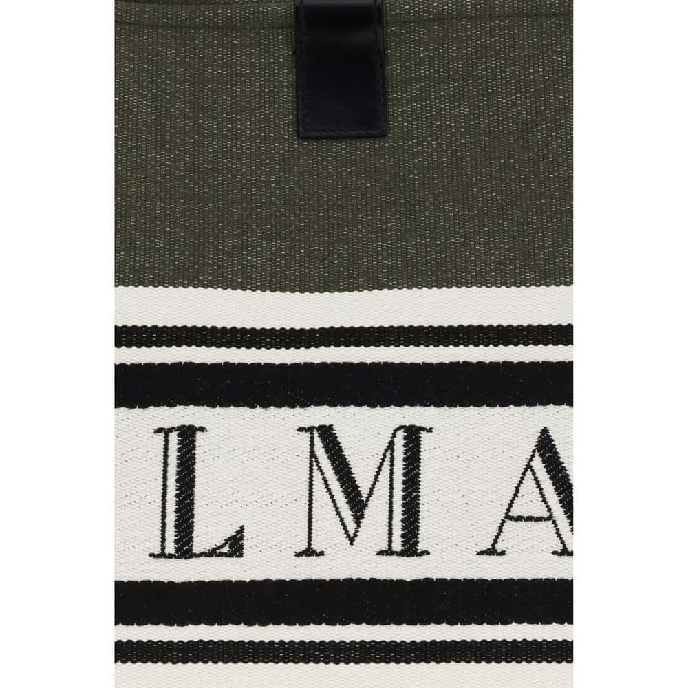 Balmain Black Cotton Handbag - Image 4