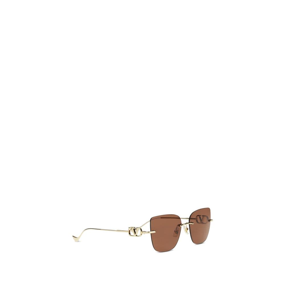 Valentino Garavani Brown Metal Sunglasses - Image 2
