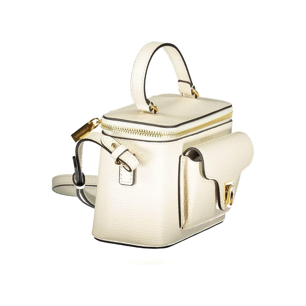 Coccinelle Bianco Pelle Women Handbag - Image 3