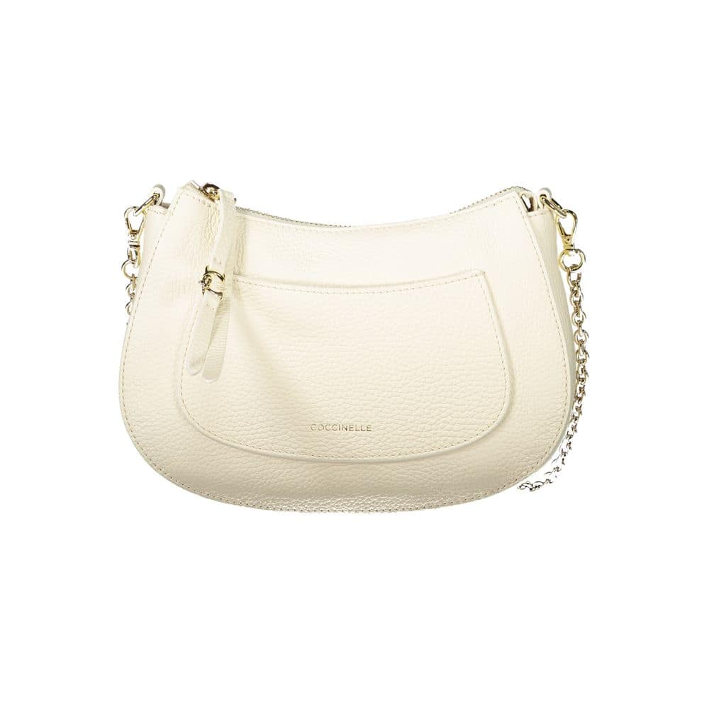 Coccinelle Bianco Leather Women Handbag