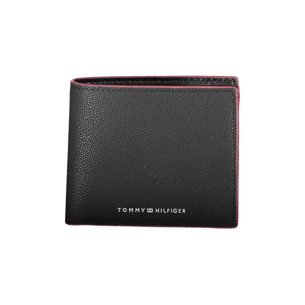 Tommy Hilfiger Black Leather Men Wallet