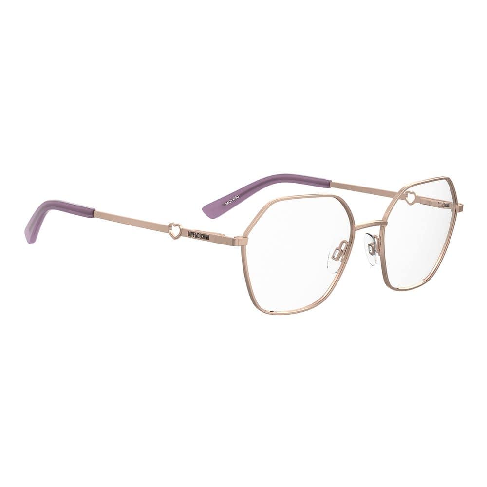 Love Moschino Rose Gold Metal Glasses (Frames) - Image 3