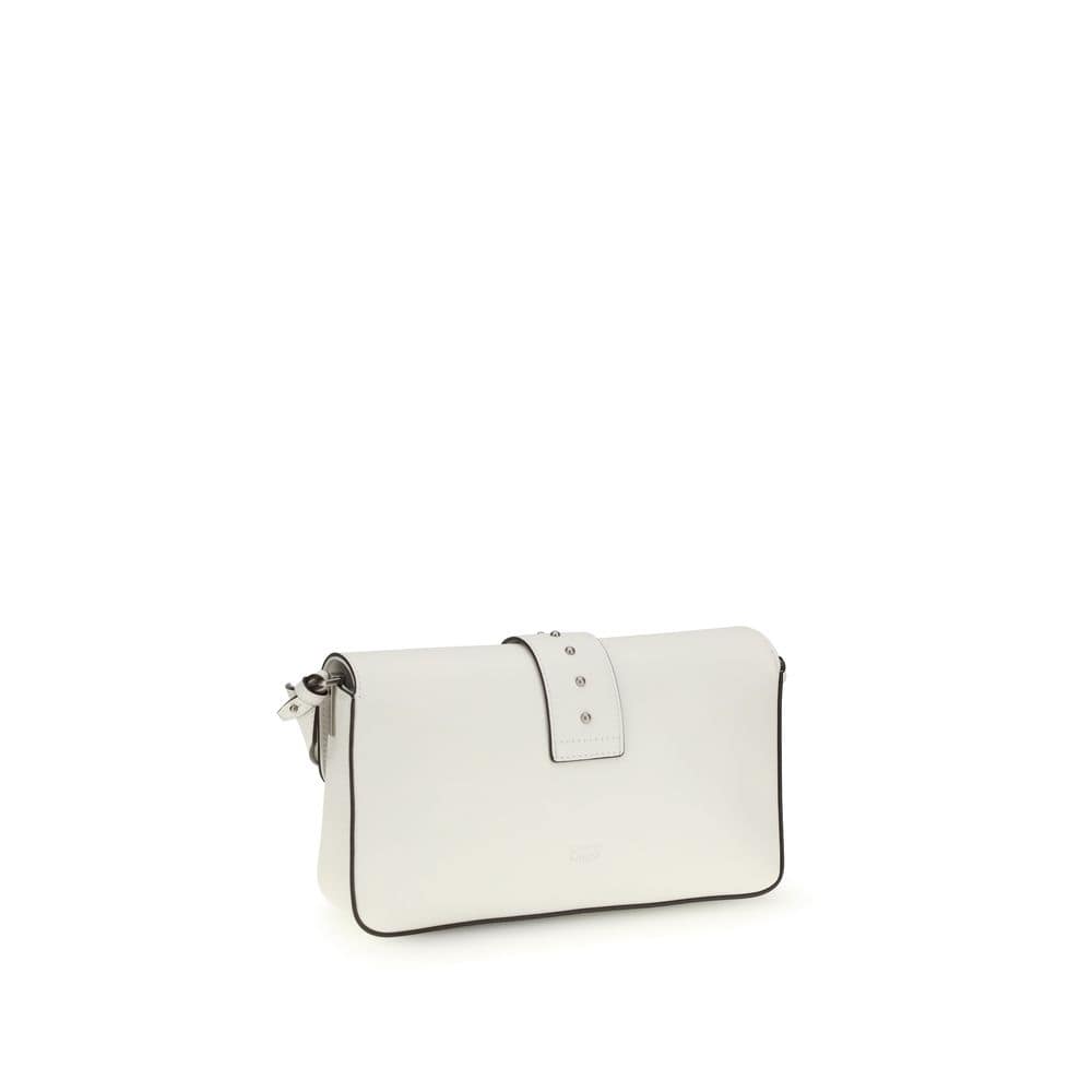 PINKO White Leather Shoulder Bag - Image 3