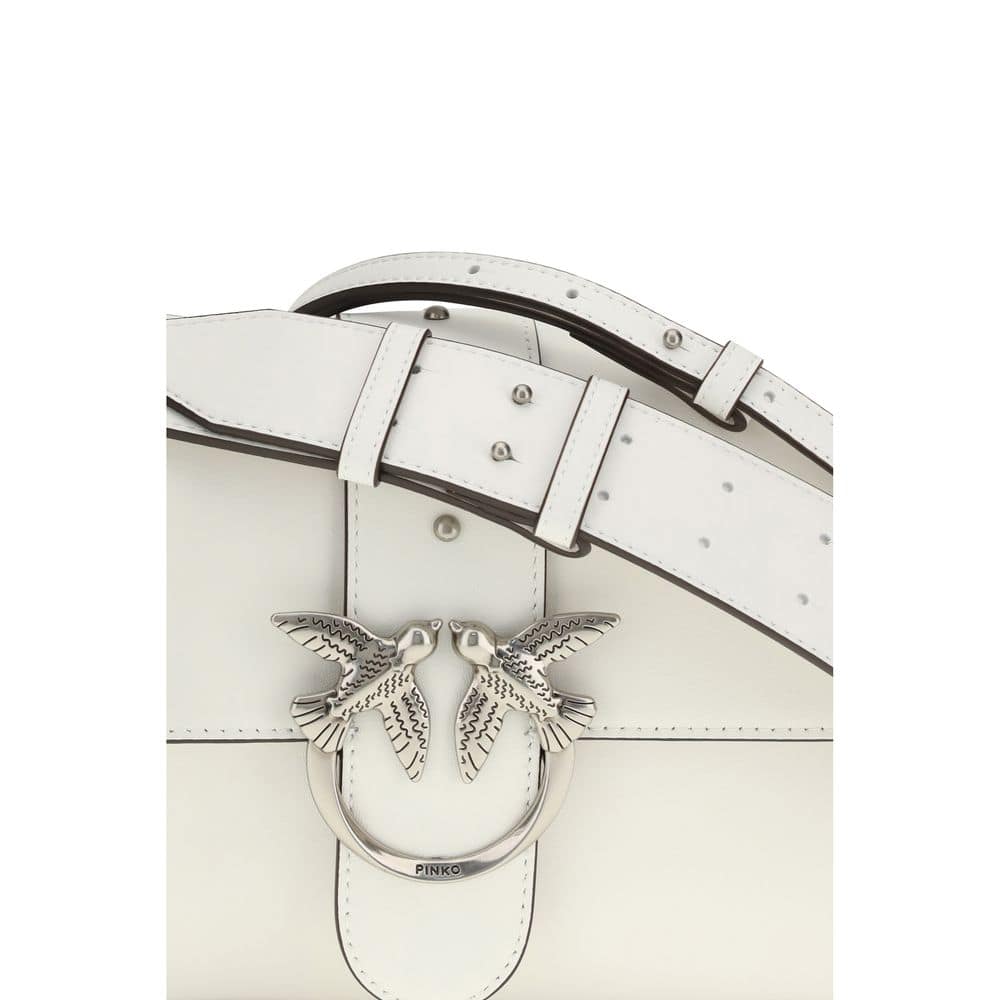 PINKO White Leather Shoulder Bag - Image 4
