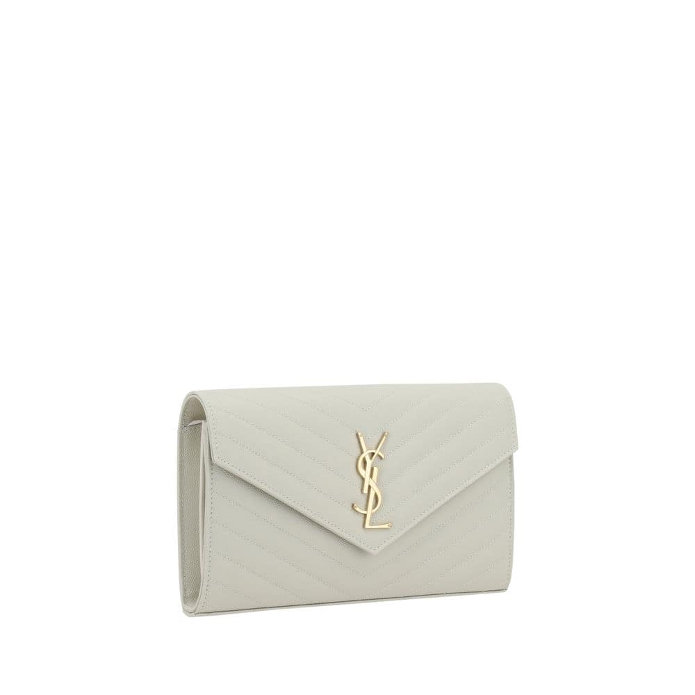 Saint Laurent White Calf Leather Bos Taurus Shoulder Bag - Image 2