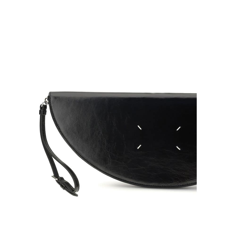 Maison Margiela Black Calf Leather Bos Taurus Clutch Bag - Image 4
