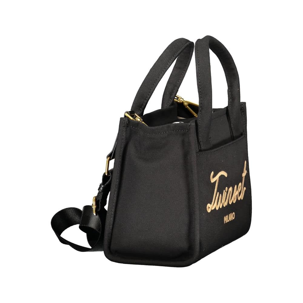 Twinset Black Cotton Women Handbag - Image 3