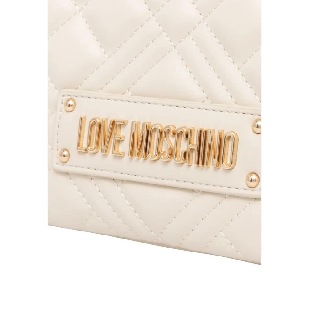 Love Moschino Beige Polyethylene Handbag - Image 3