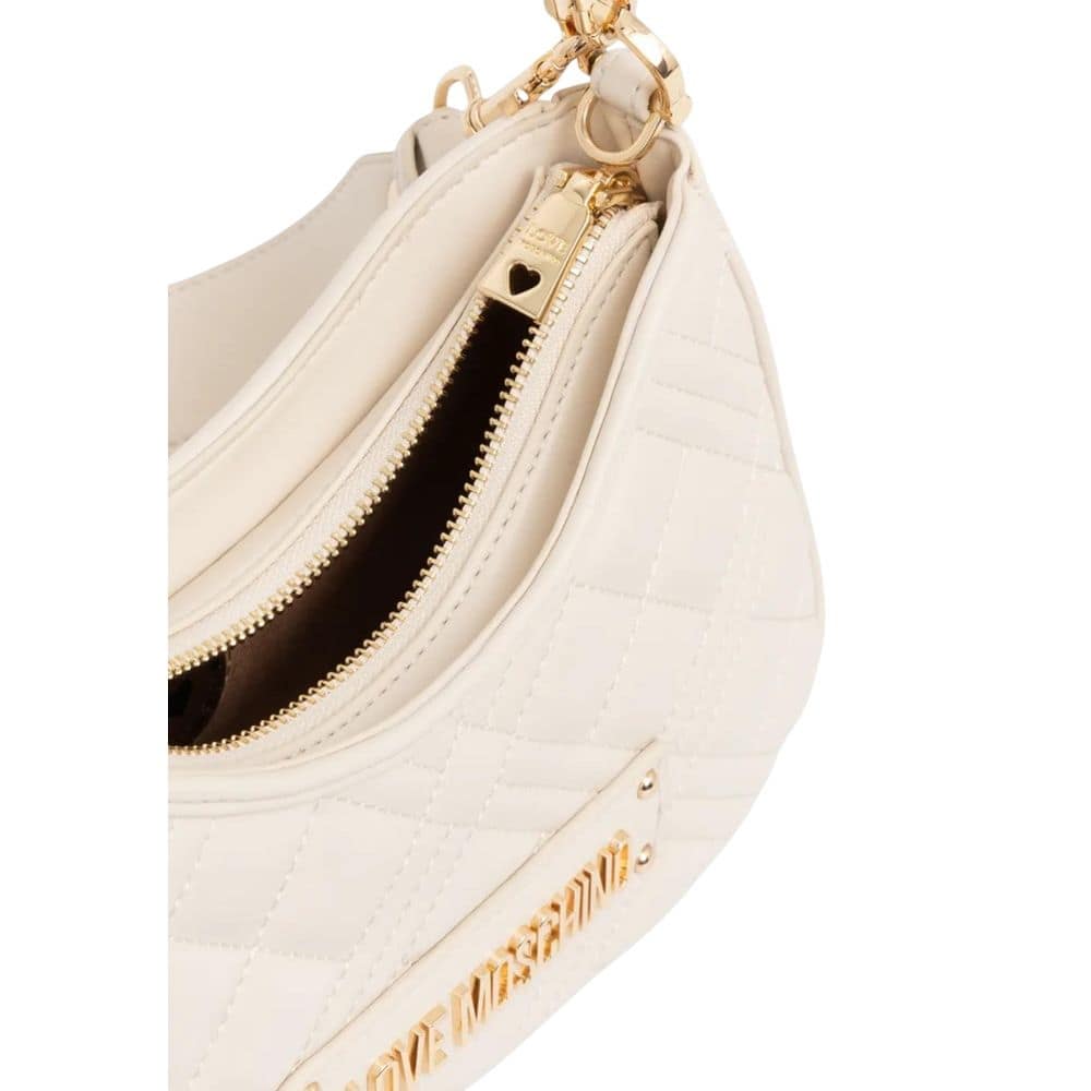 Love Moschino Beige Polyethylene Handbag - Image 4