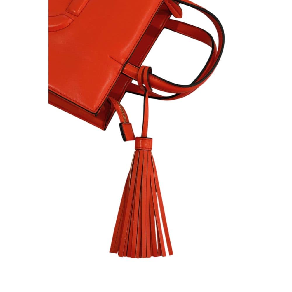 Twinset Orange Faux Leather Women Handbag - Image 4