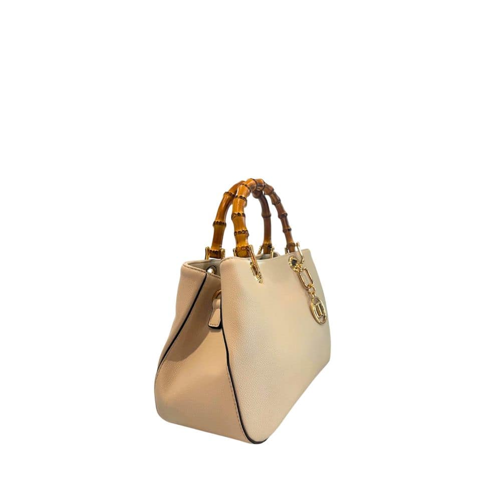 Twinset Beige PU Women Handbag - Image 2