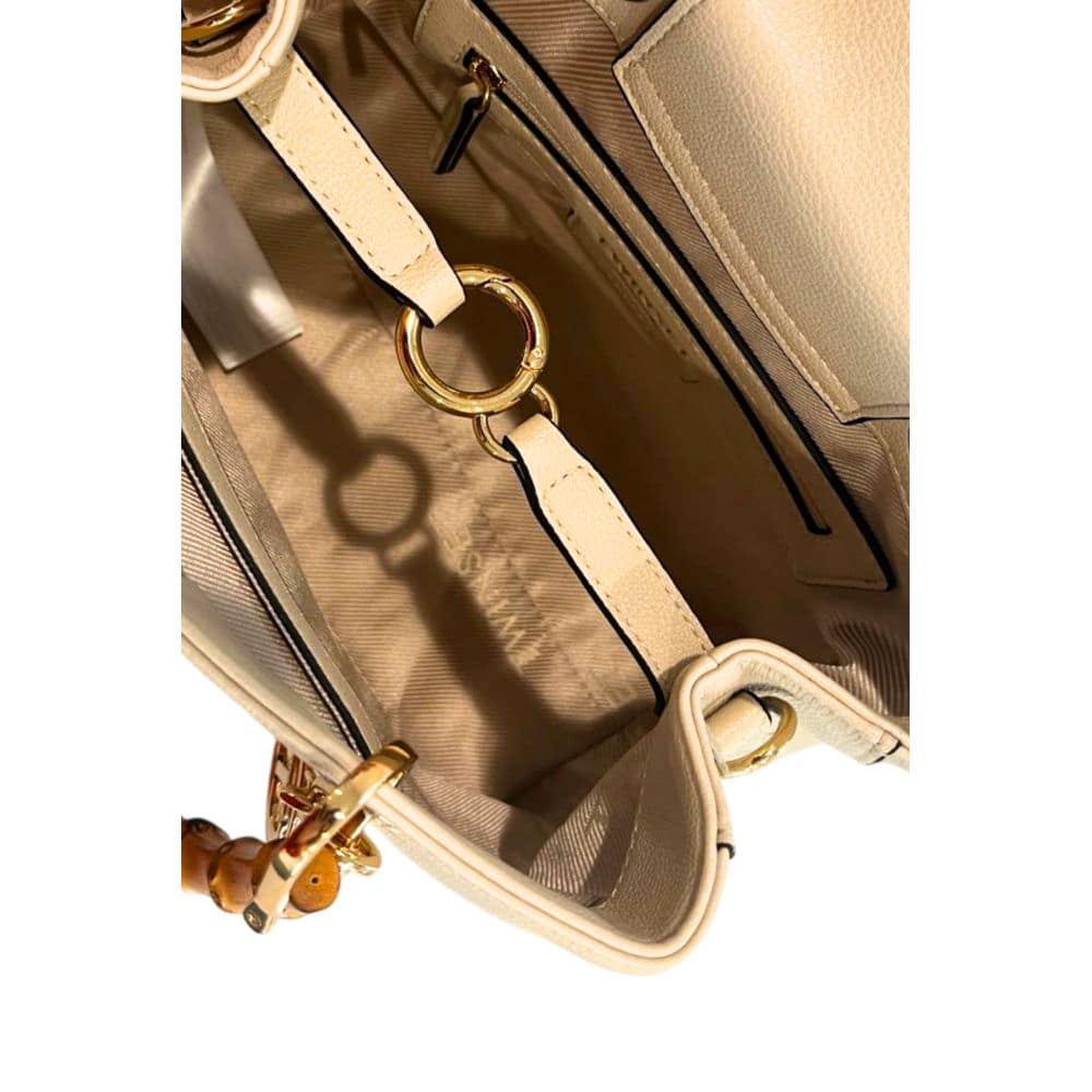 Twinset Beige PU Women Handbag - Image 6