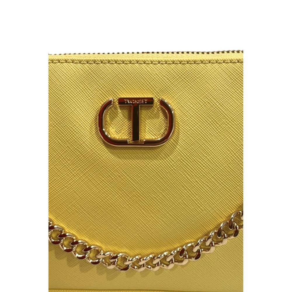 Twinset Yellow PU Women Shoulder Bag - Image 5