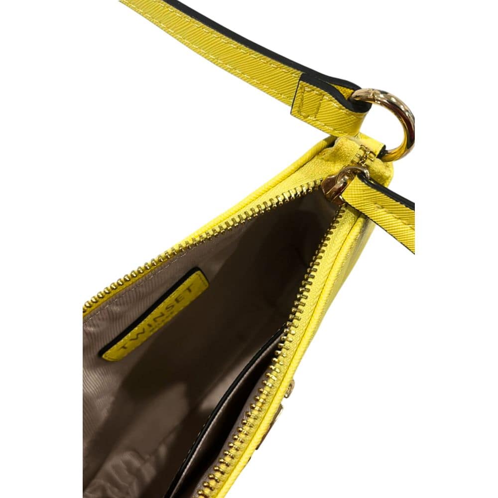 Twinset Yellow PU Women Shoulder Bag - Image 6