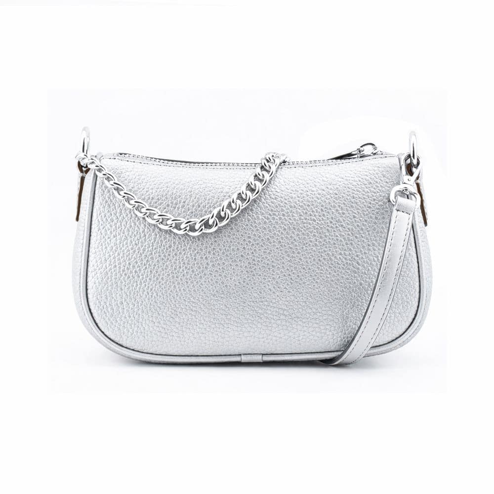 Michael Kors Gray Leather Shoulder Bag - Image 2