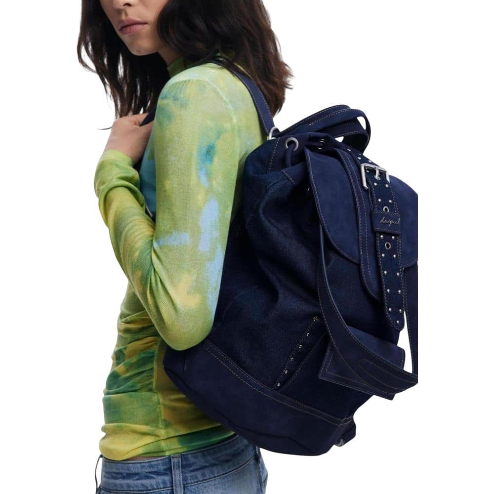 Desigual Blue Polyethylene Backpack - Image 4