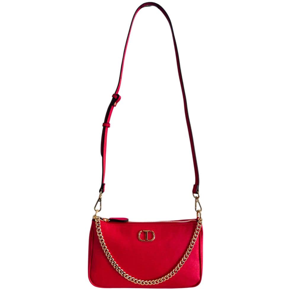 Twinset Red PU Women Crossbody Bag - Image 4