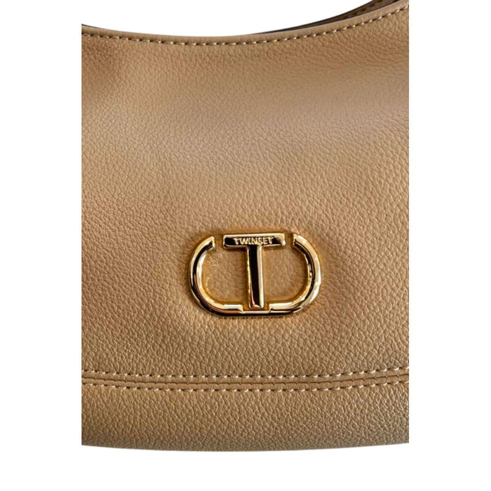 Twinset Beige PU Women Shoulder Bag - Image 6