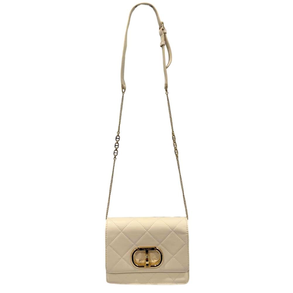 Twinset Beige PU Women Crossbody Bag - Image 4