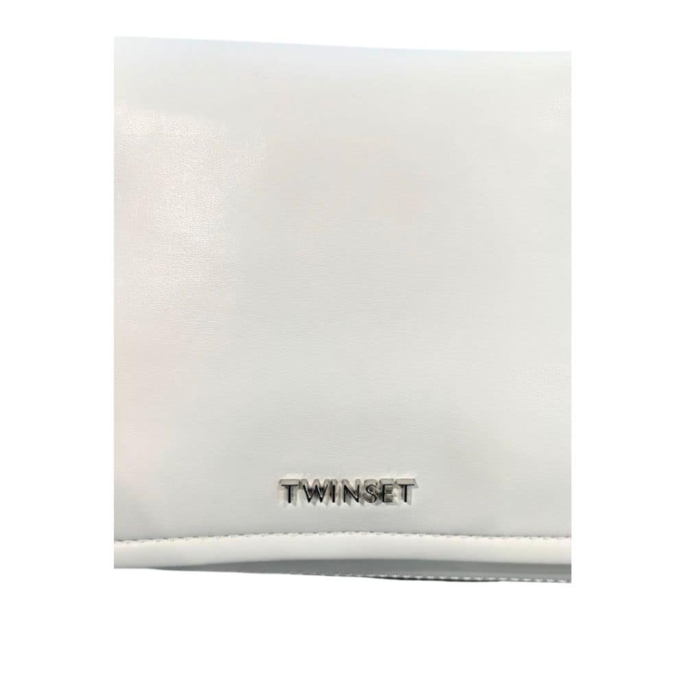 Twinset White PU Women Shoulder Bag - Image 5
