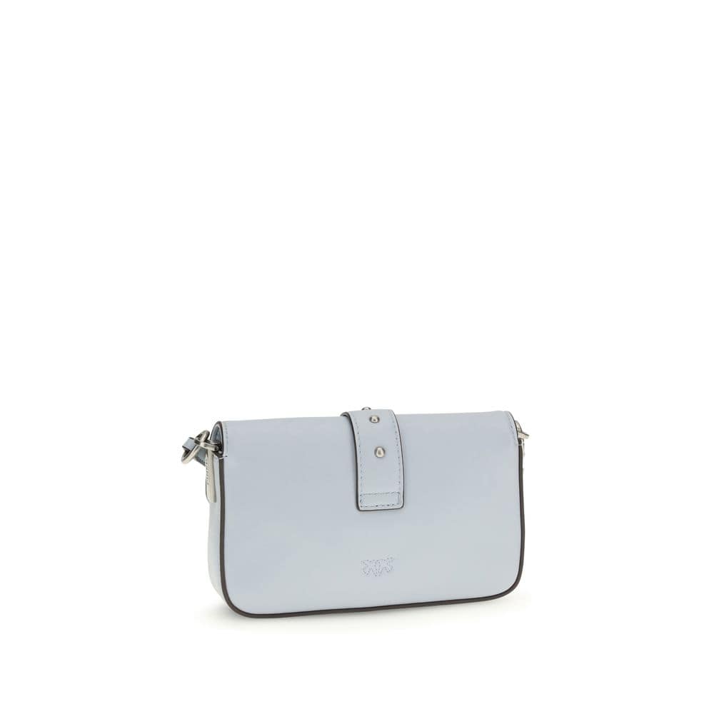 PINKO Blue Calf Leather Bos Taurus Shoulder Bag - Image 3