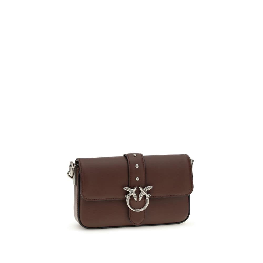 PINKO Brown Calf Leather Bos Taurus Shoulder Bag - Image 2