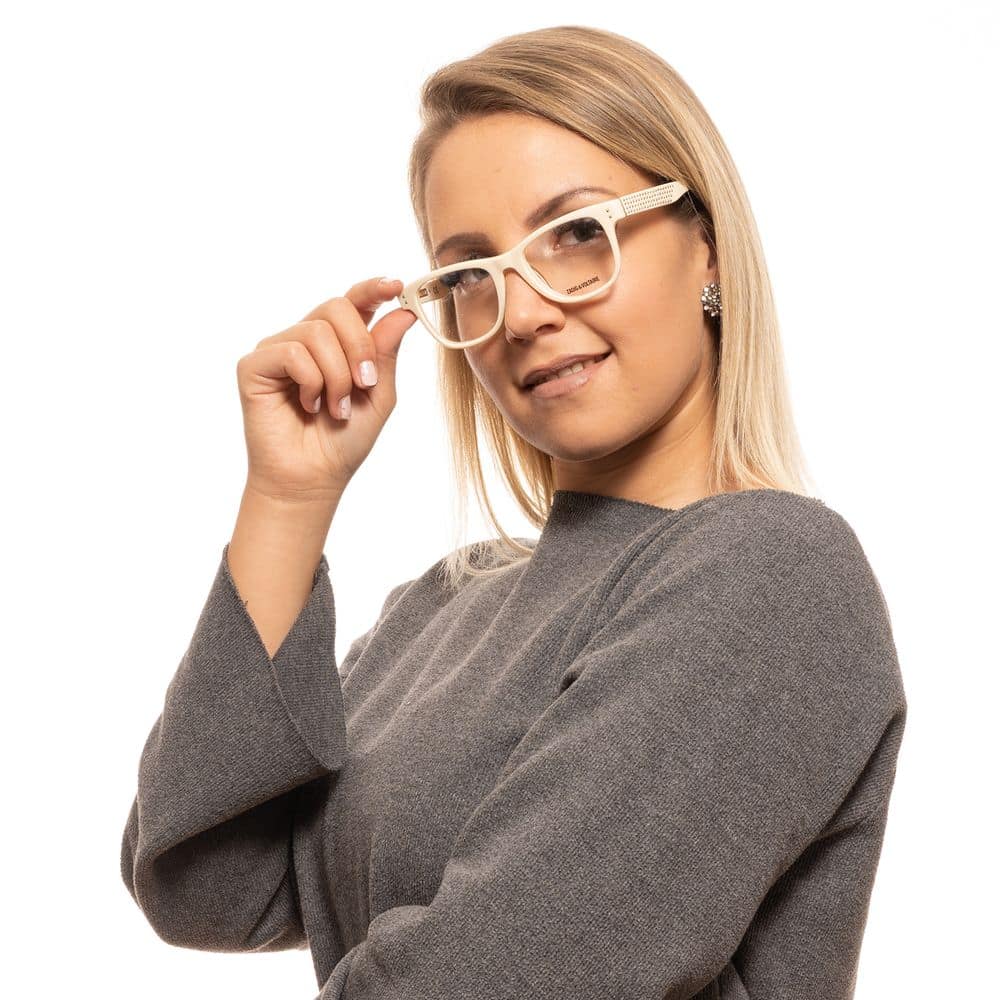 Zadig & Voltaire Beige Plastic Glasses (Frames) - Image 4