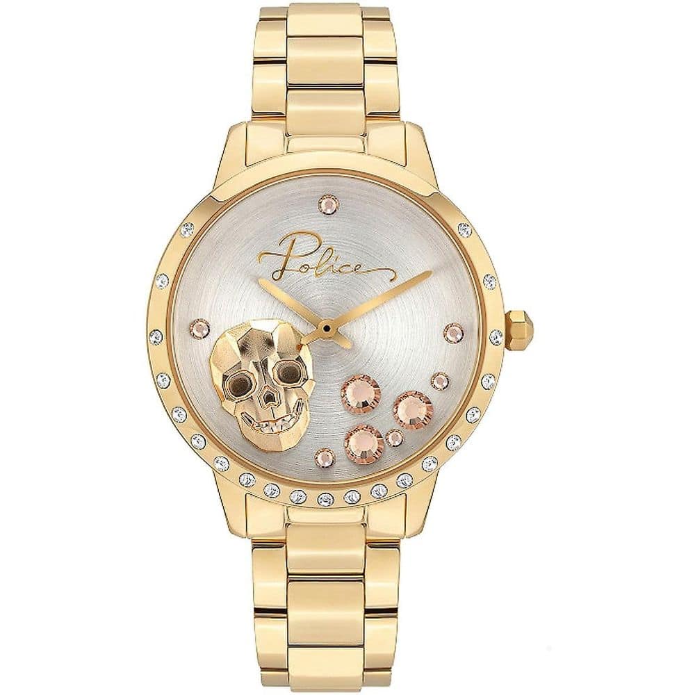 Police Gold Stainless Steel Dress Watch - Image 2