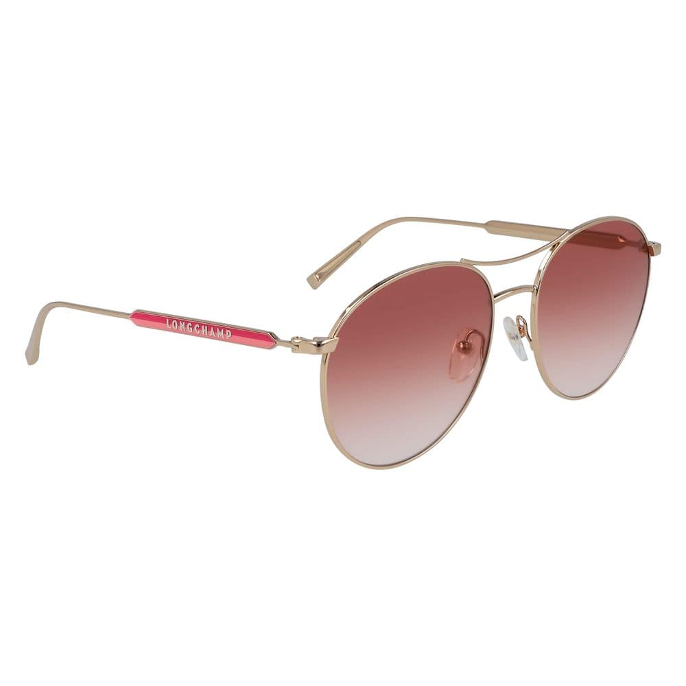 Longchamp Rose Gold Metal Sunglasses - Image 2