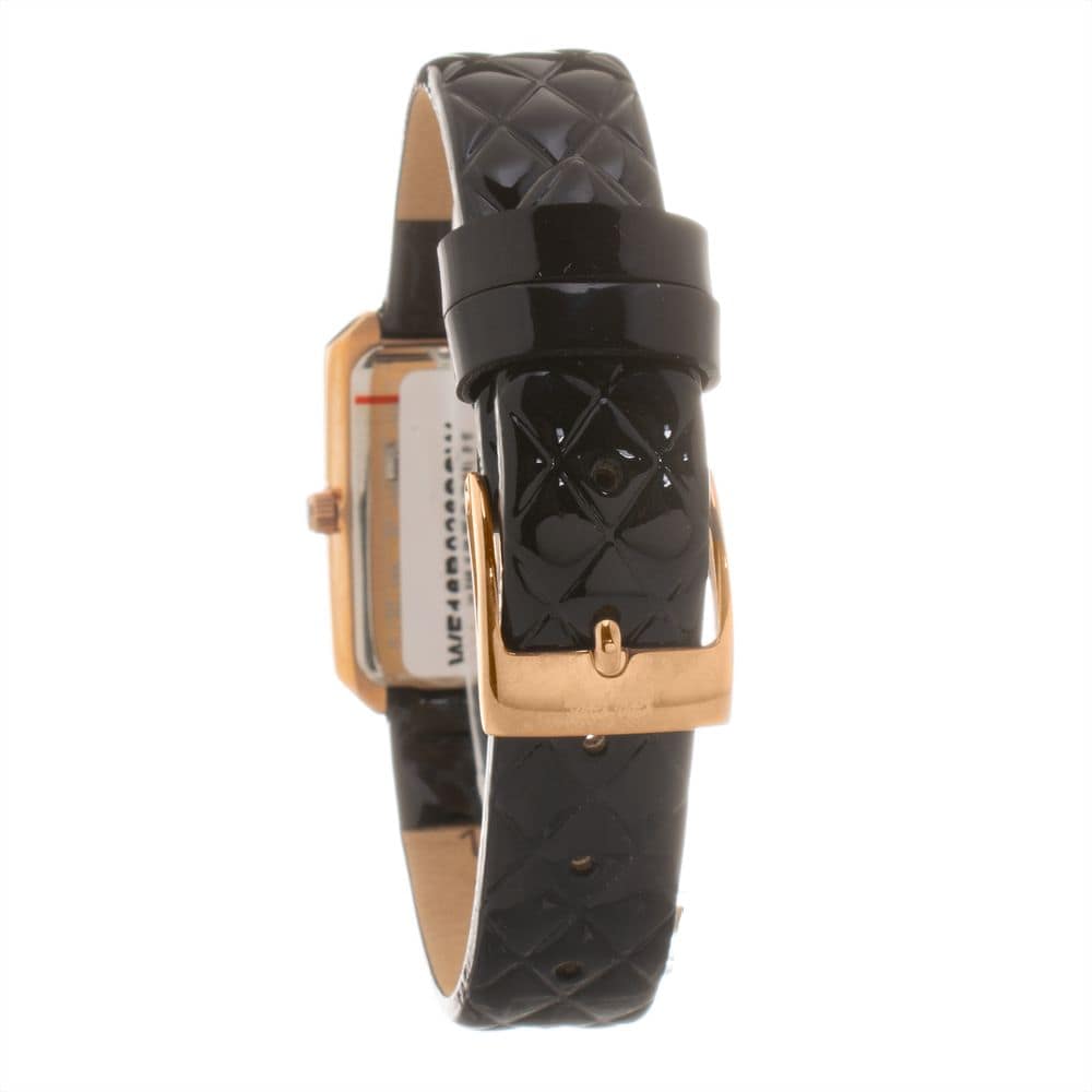 Folli Follie Black Leather Dress Watch - Image 2