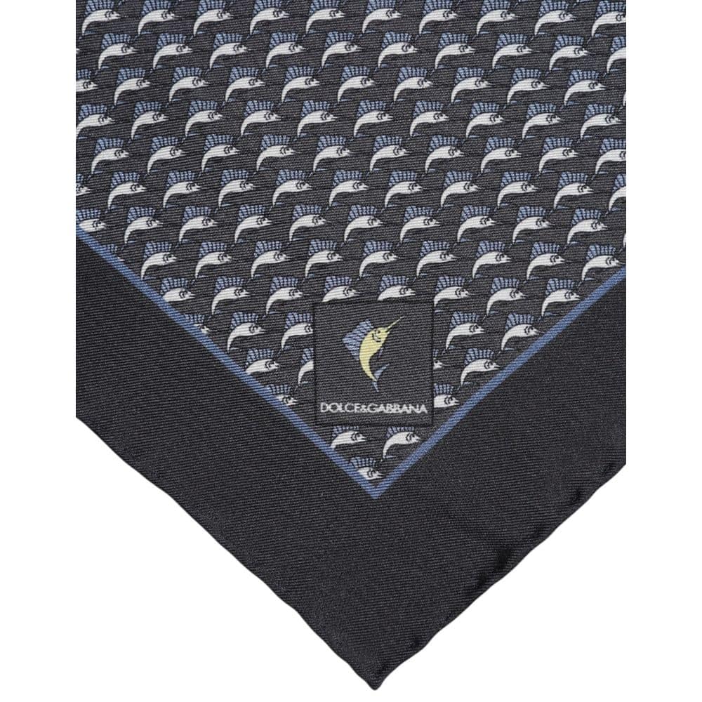 Dolce & Gabbana Black Silk Scarf - Image 3