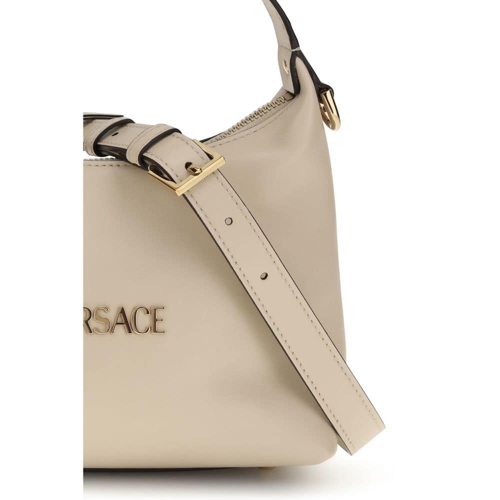 Versace Beige Calf Leather Bos Taurus Handbag - Image 4
