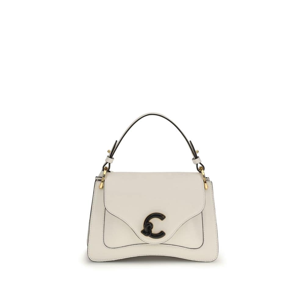 Coccinelle Beige Calf Leather Bos Taurus Shoulder Bag