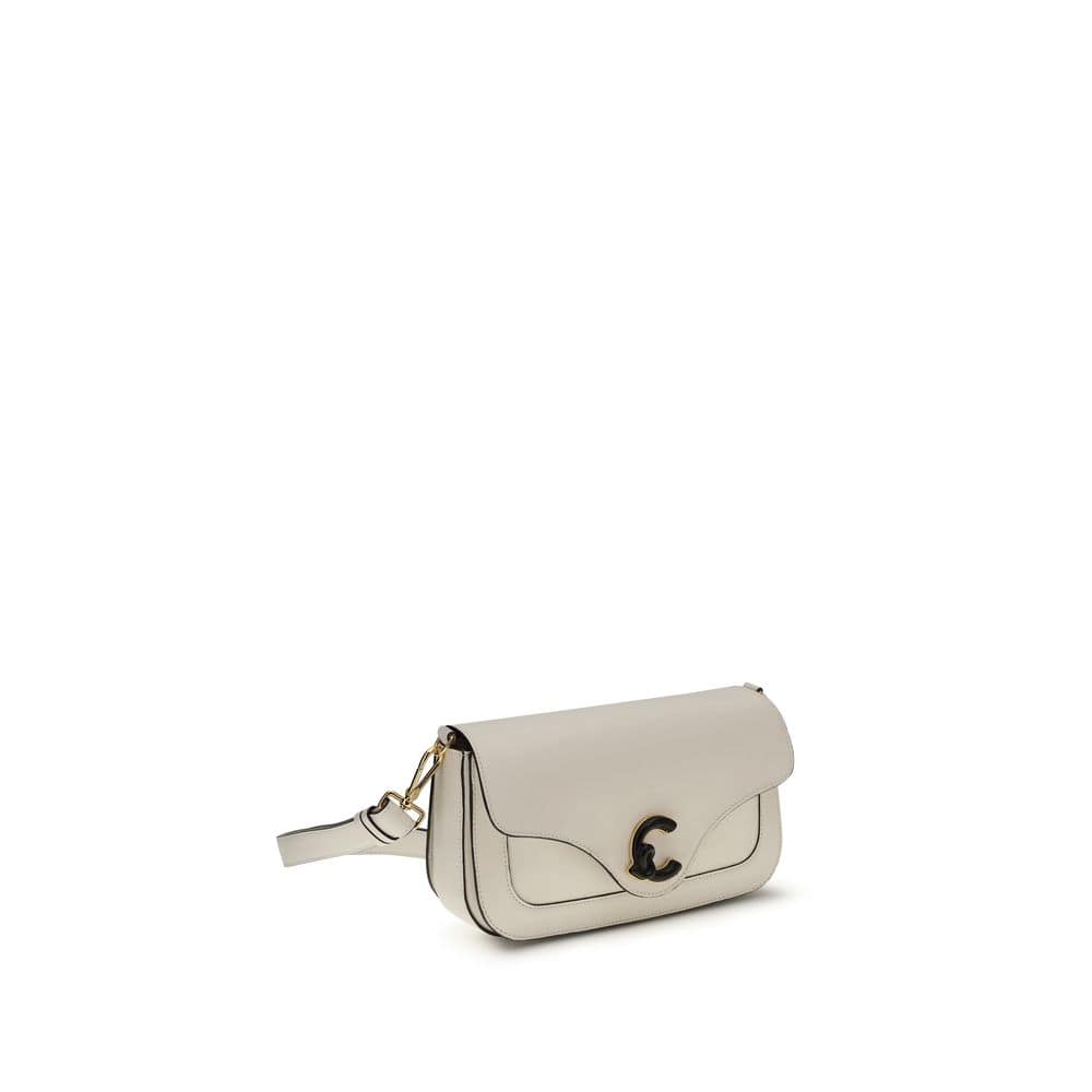 Coccinelle White Calf Leather Bos Taurus Shoulder Bag - Image 2