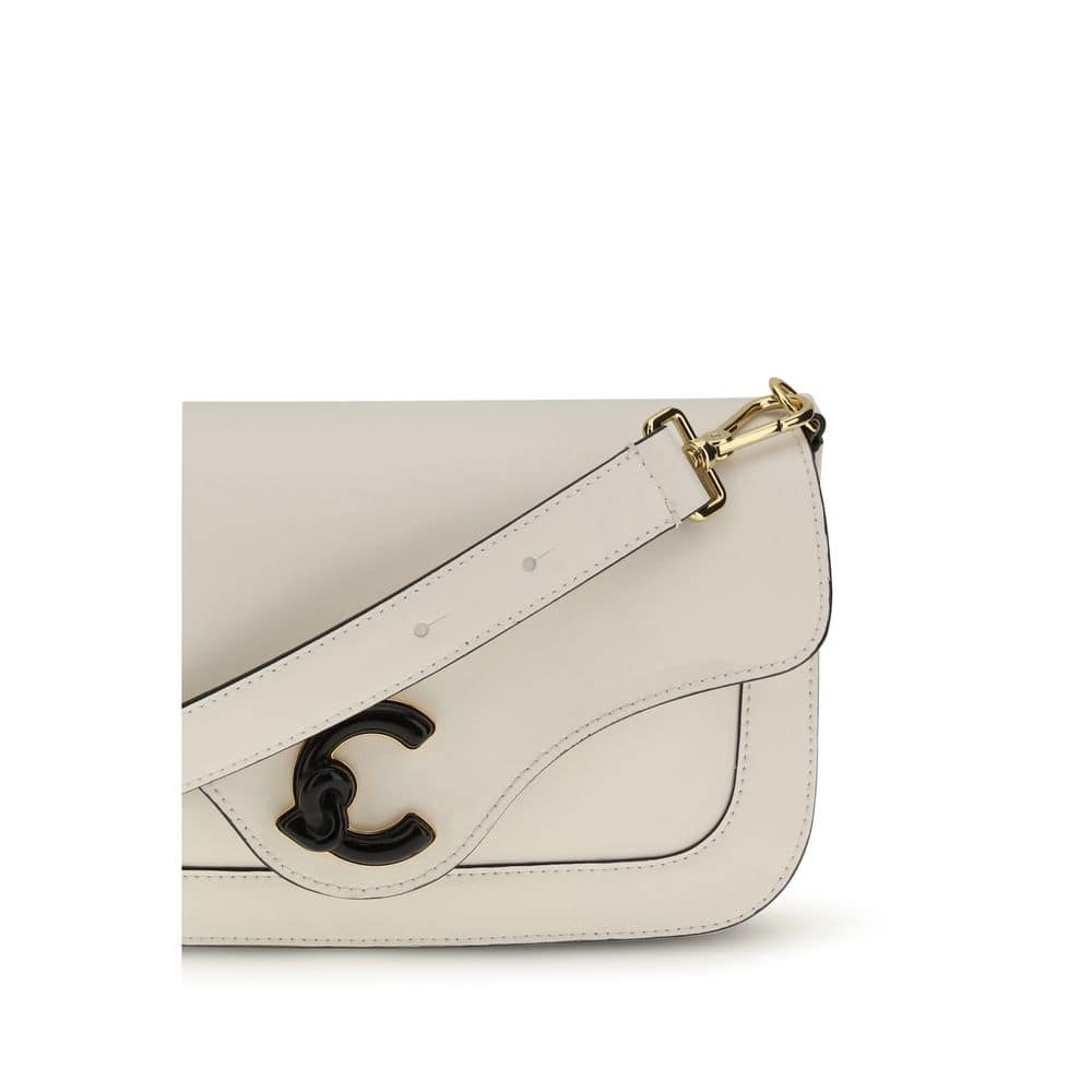 Coccinelle White Calf Leather Bos Taurus Shoulder Bag - Image 4