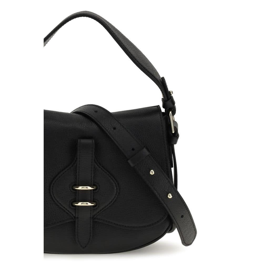 Coccinelle Black Calf Leather Bos Taurus Shoulder Bag - Image 4