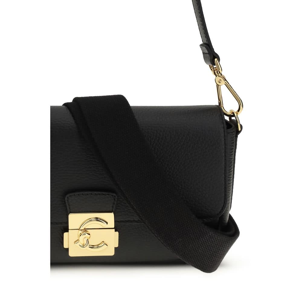 Coccinelle Black Calf Leather Bos Taurus Shoulder Bag - Image 4