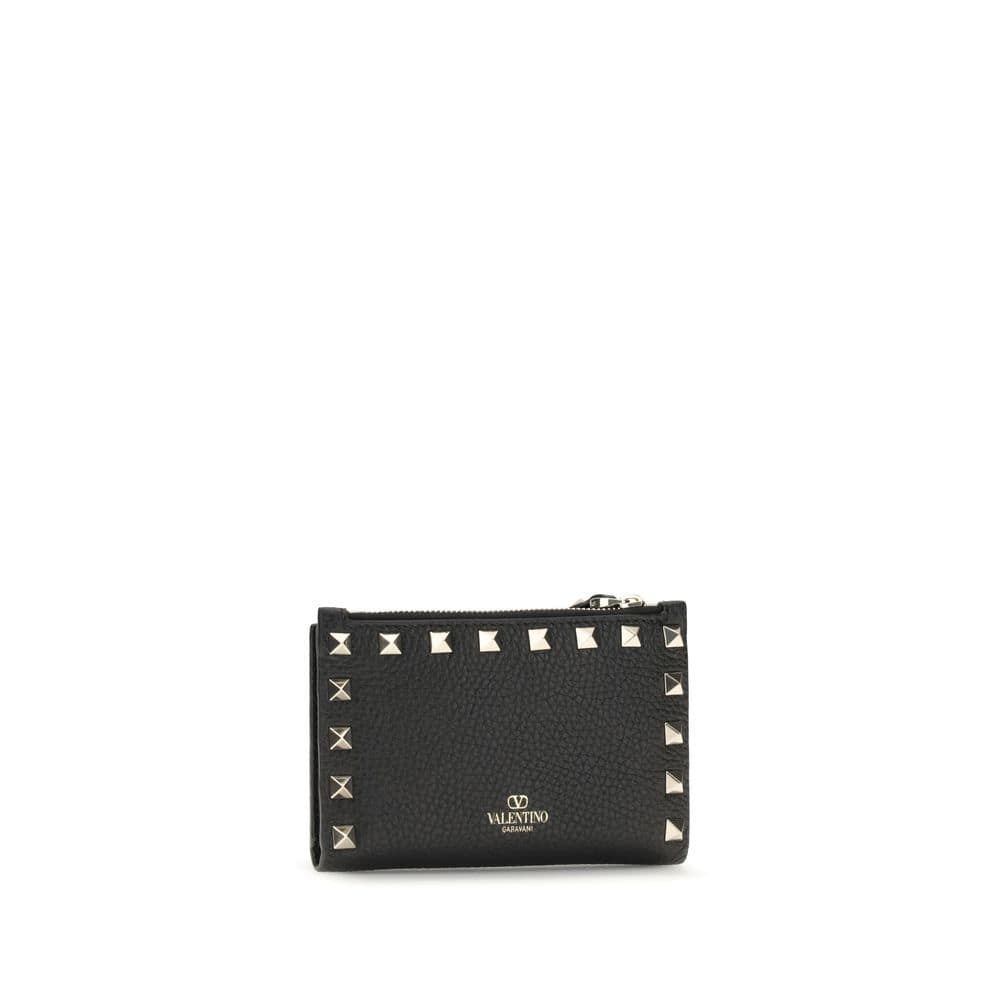 Valentino Garavani Black Calf Leather Bos Taurus Wallet - Image 2