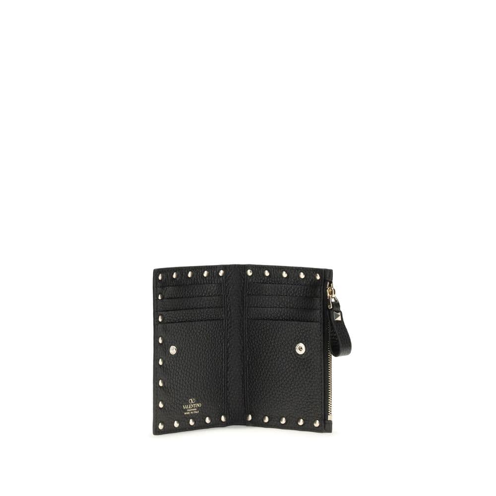 Valentino Garavani Black Calf Leather Bos Taurus Wallet - Image 3