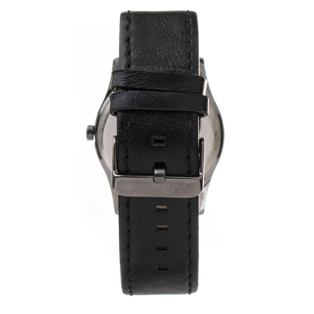ARABIANS Black Leather Dress Watch - Image 2