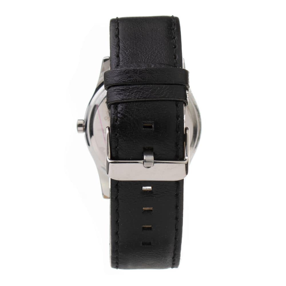 ARABIANS Black Leather Dress Watch - Image 2