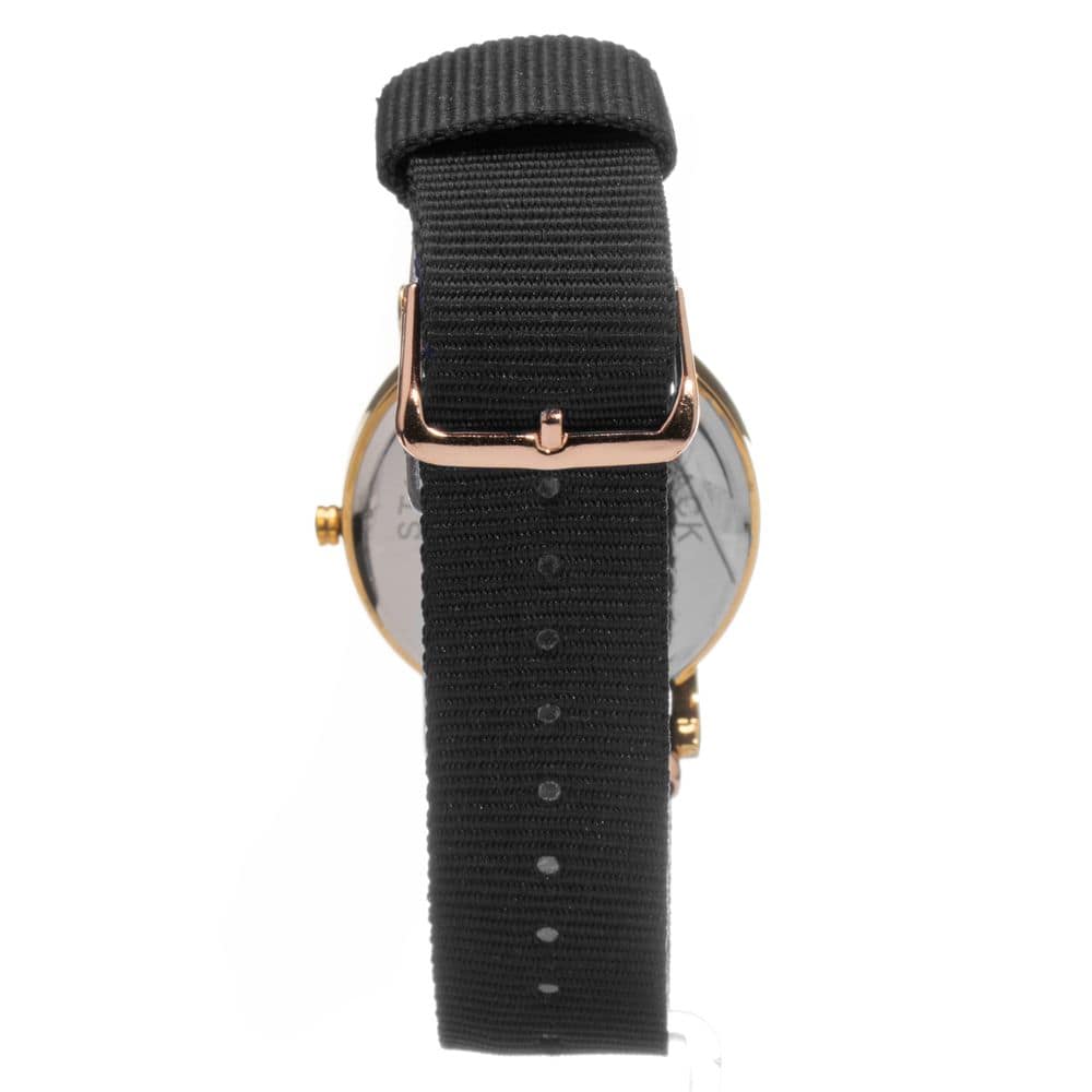 ARABIANS Black Textile Dress Watch - Image 2