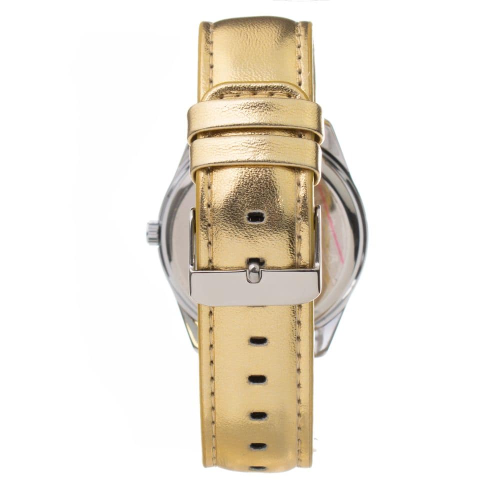 ARABIANS Gold Leather Dress Watch - Image 2