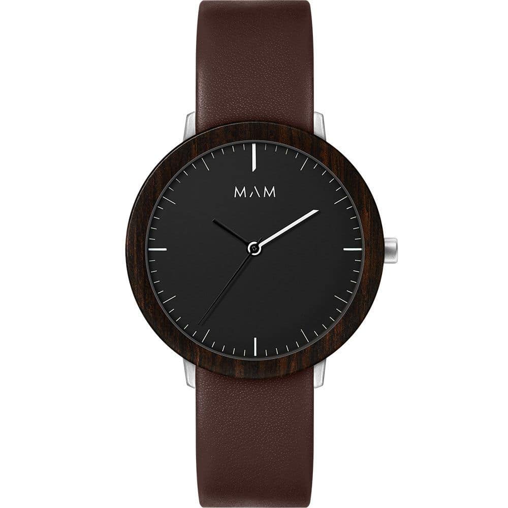 MAM Brown Leather Dress Watch