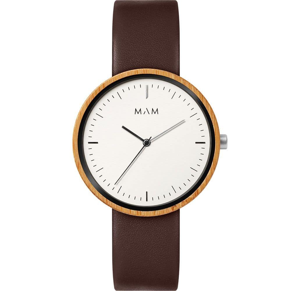 MAM Brown Leather Dress Watch