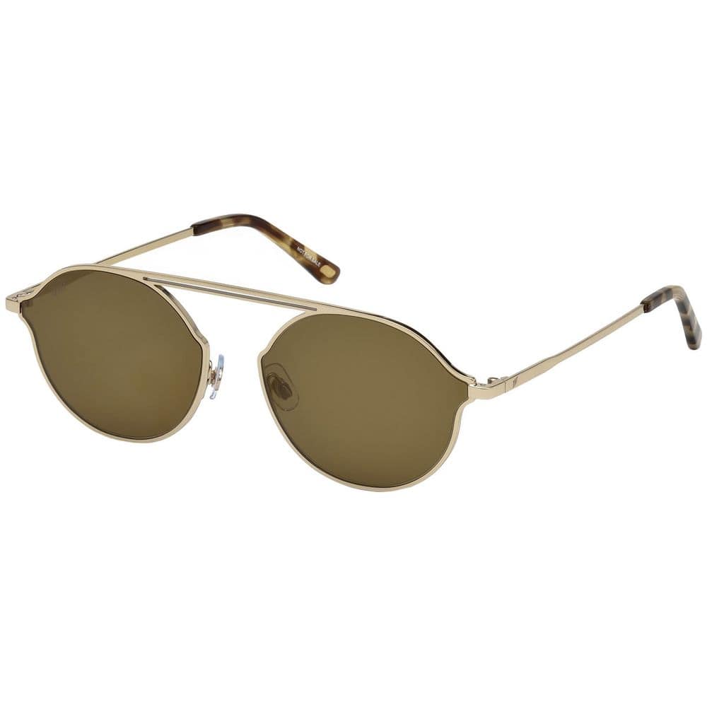 WEB EYEWEAR Gold Metal Sunglasses