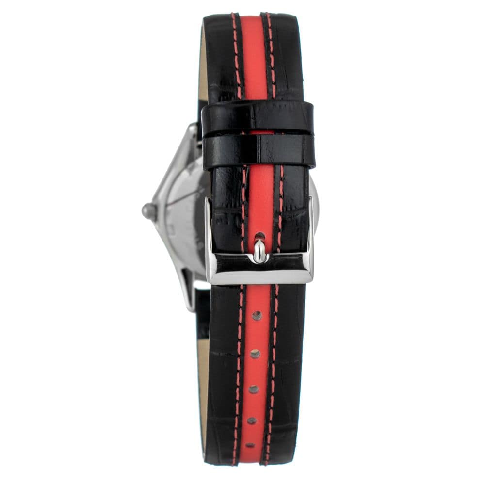 JUSTINA Black Leather Sport Watch - Image 2