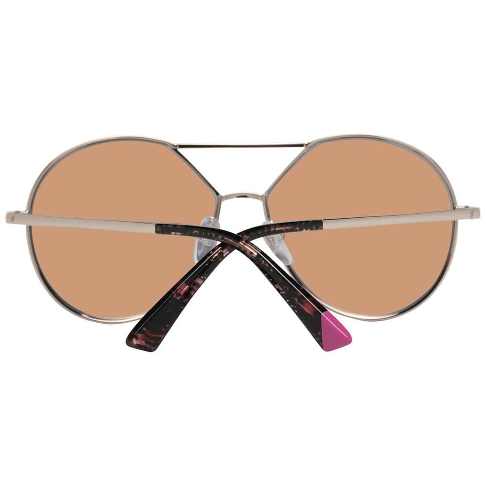 WEB EYEWEAR Rose Gold Metal Sunglasses - Image 3