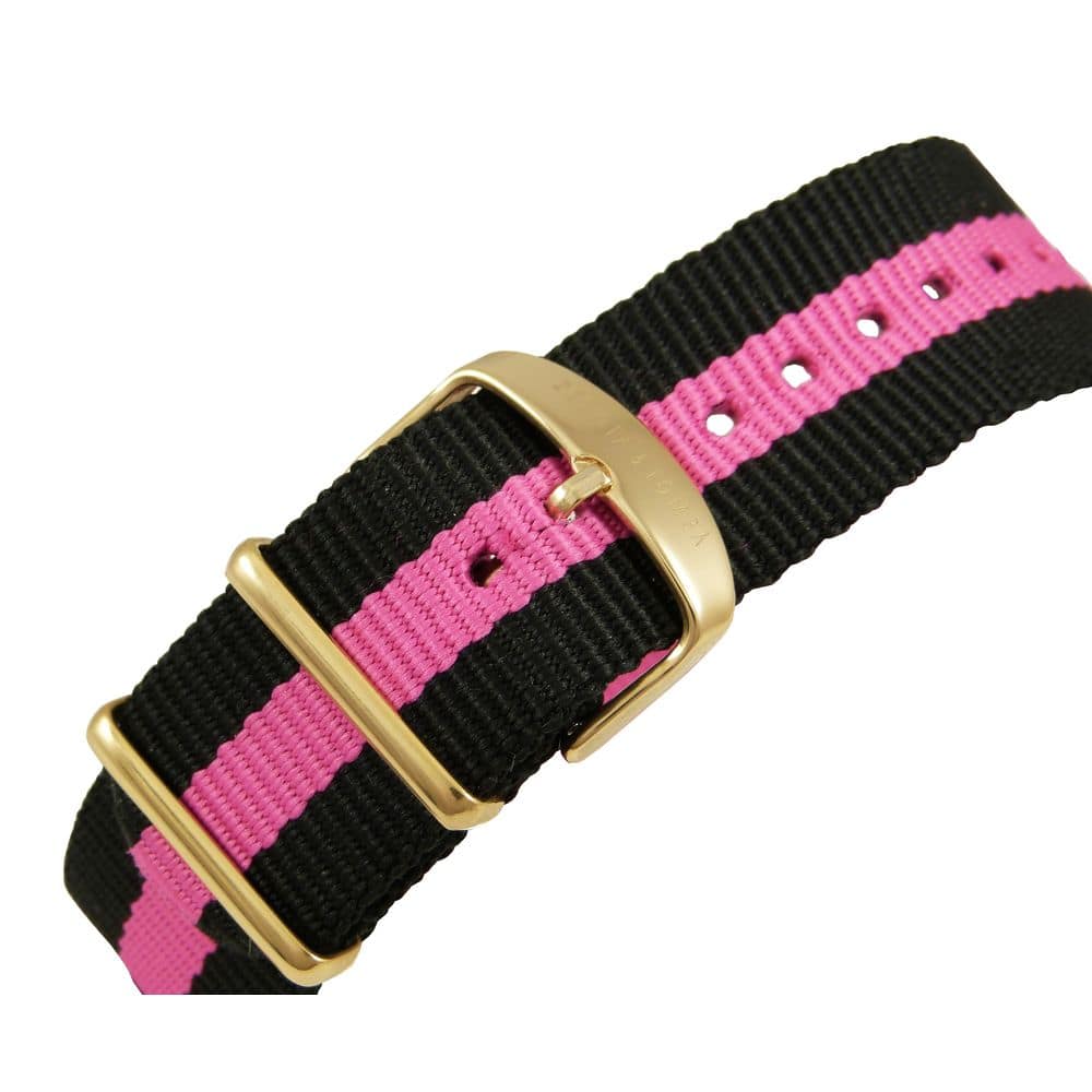 DEVOTA & LOMBA Black Nylon Dress Watch - Image 3